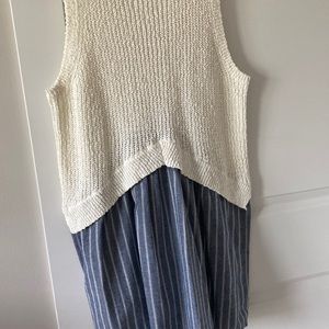 Worn once A Pea In The Pod Maternity Top size L - cream knit top & cotton bottom